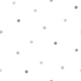 Papel De Parede Poá - G78365 Bege E Cinza Tiny Tots 2 - G78365
