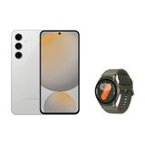 Celular Samsung Galaxy S24 Fe (128gb) Cinza + Galaxy Watch7 Bt 40mm - Verde Combo
