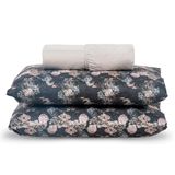 Jogo De Cama Lençol Queen Topchick 3 Peças Cáqui 100% Poliéster