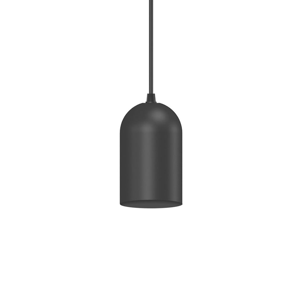 Lustre Pendente Taschibra Mug Mini E27 Bivolt Preto 02110291-18