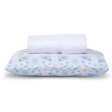 Jogo De Cama Lençol Solteiro Topchick 2 Peças Branco 80% Algodão 20% Poliéster