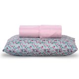 Jogo De Cama Lençol Solteiro Topchick 2 Peças Rosê 80% Algodão 20% Poliéster