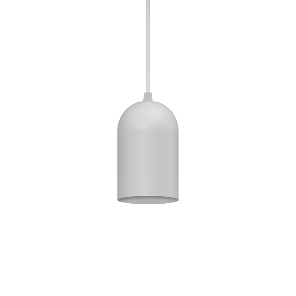 Lustre Pendente Taschibra Mug Mini E27 Bivolt Branco 02110291-01