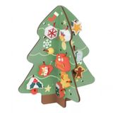 Brinquedo Didático Árvore De Natal Em Mdf 81 Pçs