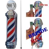 Luminaria Barber Pole 90cm + Barber Mini 30cm Voltagem 110v.
