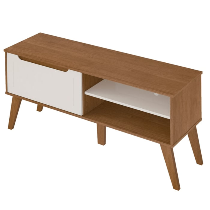 Rack Bancada Para Tv 60 Pol 134 Cm 4710 Cinamomo Off White Arly