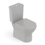 Kit Vaso Sanitário Com Caixa Acoplada E Assento Soft Close Nexo Roca Stone Fosco