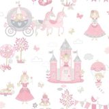 Papel De Parede Conto De Fadas - G78371 Rosa E Cinza Tiny Tots 2 - G78371