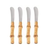 4 Espátulas Para Patê Bamboo Real Kenya