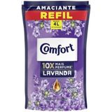 Amaciante De Roupas Comfort Concentrado Lavanda Refil 900ml