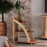 Mesa Apoio Mdf Sala De Estar 70 Cm 4615 Naturale Terracota Arly