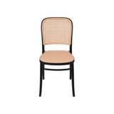 Cadeira Or-1145 Em Pp Com Tom De Palha No Assento Or Design Preto
