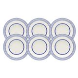 Jogo De Pratos Fundos Sopa Kit 6 Peças 21cm Cerâmica Grano