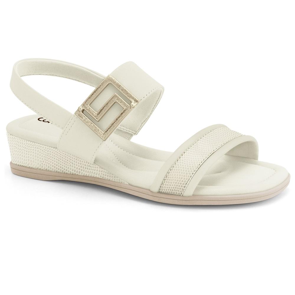 Sandalia Comfortflex Ref 2570302-5 Creme 035