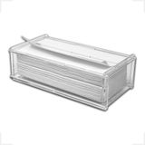 Porta Papel Toalha Interfolha Acrílico 4mm Transparente Toalheiro Porta Papéis Papeleira Desmontável