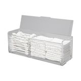 Porta Cotonete Algodão Organizador Acrílico 4mm Com Tampa Higiene Banheiro Cosméticos Transparente