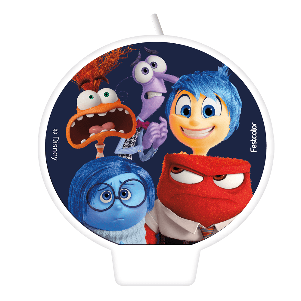 Vela Decorativa Divertidamente 1 Unidade Para Bolo