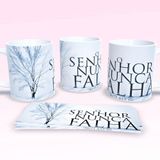 Caneca De Porcelana 325ml Decorada Frases Religiosas Estampa 4