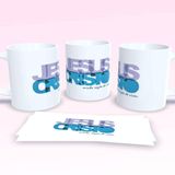 Caneca De Porcelana 325ml Decorada Frases Religiosas Estampa 7