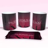 Caneca De Porcelana 325ml Decorada Frases Religiosas Estampa 16