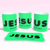 Caneca De Porcelana 325ml Decorada Frases Religiosas Estampa 10