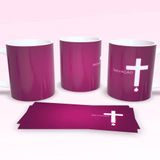 Caneca De Porcelana 325ml Decorada Frases Religiosas Estampa 15