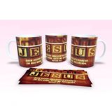 Caneca De Porcelana 325ml Decorada Frases Religiosas Estampa 60