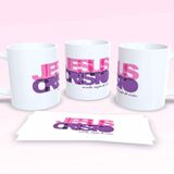 Caneca De Porcelana 325ml Decorada Frases Religiosas Estampa 6