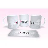 Caneca De Porcelana 325ml Decorada Frases Religiosas Estampa 20