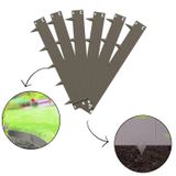 Kit 6 Pç Segmento De Solo Resistente Aço 16cm X 1,06mt Cinza