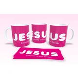 Caneca De Porcelana 325ml Decorada Frases Religiosas Estampa 37