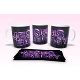 Caneca De Porcelana 325ml Decorada Frases Religiosas Estampa 50