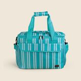 Bolsa Térmica Listras Verde E Creme 26l - A\casa