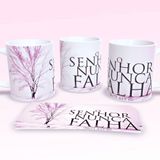 Caneca De Porcelana 325ml Decorada Frases Religiosas Estampa 5