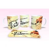 Caneca De Porcelana 325ml Decorada Frases Religiosas Estampa 24