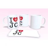 Caneca De Porcelana 325ml Decorada Frases Religiosas Estampa 46