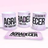 Caneca De Porcelana 325ml Decorada Frases Religiosas Estampa 8