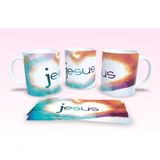 Caneca De Porcelana 325ml Decorada Frases Religiosas Estampa 51