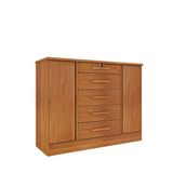 Comoda Fortuna 2 Portas 5 Gavetas - Tcil Cinamomo