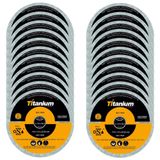 Kit 100 Unidades De Disco De Corte Fino 11,5cm 5047 Titanium
