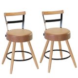 2 Cadeiras Com Encosto Chicago Amarula