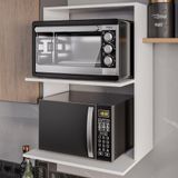 Suporte Micro-ondas E Forno Armário Aéreo 60cm Turim Z34 Branco - Mpozenato