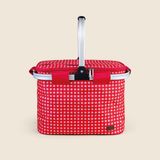Bolsa Térmica Listrada Vermelho E Rosa 26l - A\casa