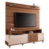 Estante Painel De Tv 65 180cm Cloe H01 Castanho-off White - Mpozenato