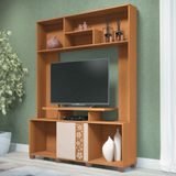 Estante Para Tv 47 Pol 136cm Milla Off White/cinamomo - Hb Móveis