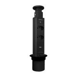 Torre De Tomada Com 2 Tomadas + 2 Usb Tipo A+c Retrátil Renna Prata