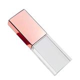 Unidade Flash Usb Sxban Rose Gold Crystal 32gb Com Luz Led