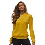 Jaqueta De Moletom Feminina Lisa Com Bolsos Estilo Casual