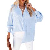 Camisa Feminina Para Namorados Lemafer Listrada Azul Grande