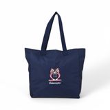 Bolsa Feminina Professora Educação Azul Marinho Coruja Rosa